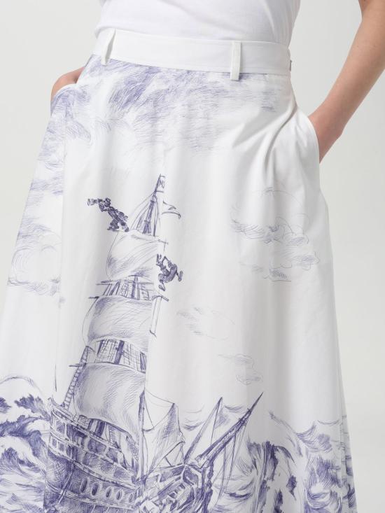 25SS 모스키노 스커트 01440450 2002 White - MOSCHINO