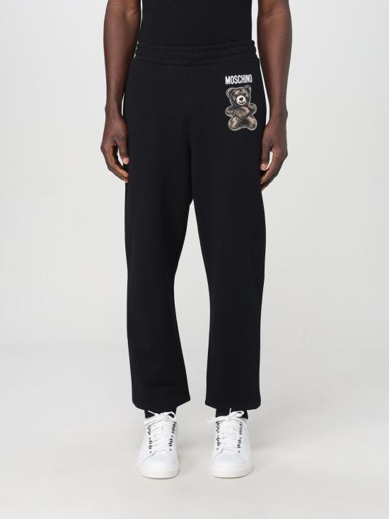 25FW 모스키노 트레이닝/조거 팬츠 03450228 1555 Black