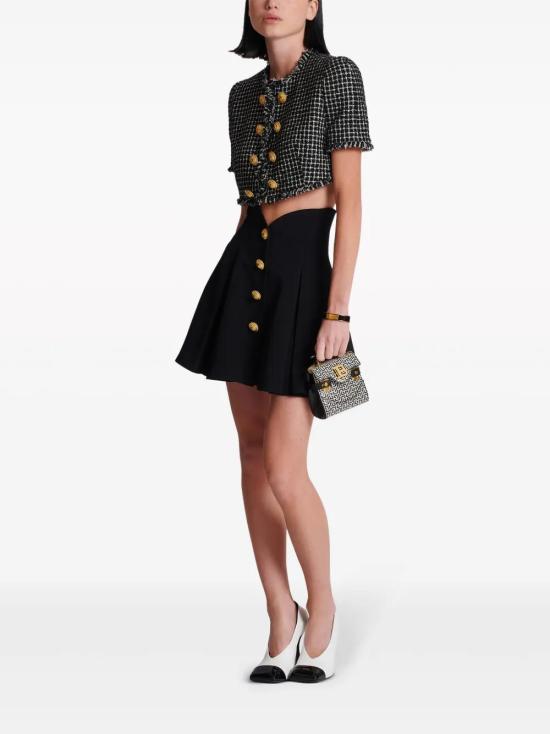  발망 미디 스커트 CF0LB028VB00 - BALMAIN