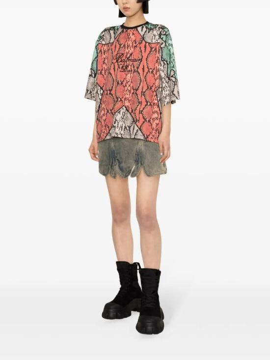  발망 긴팔 티셔츠 CF1EH020GD22 - BALMAIN