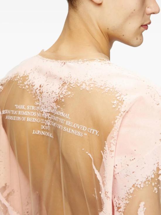  디젤 반팔 티셔츠 A197180AFBM pink - DIESEL