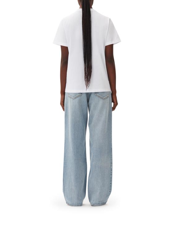 25SS 가니 반팔 티셔츠 T3994151 BRIGHT WHITE DOM - GANNI