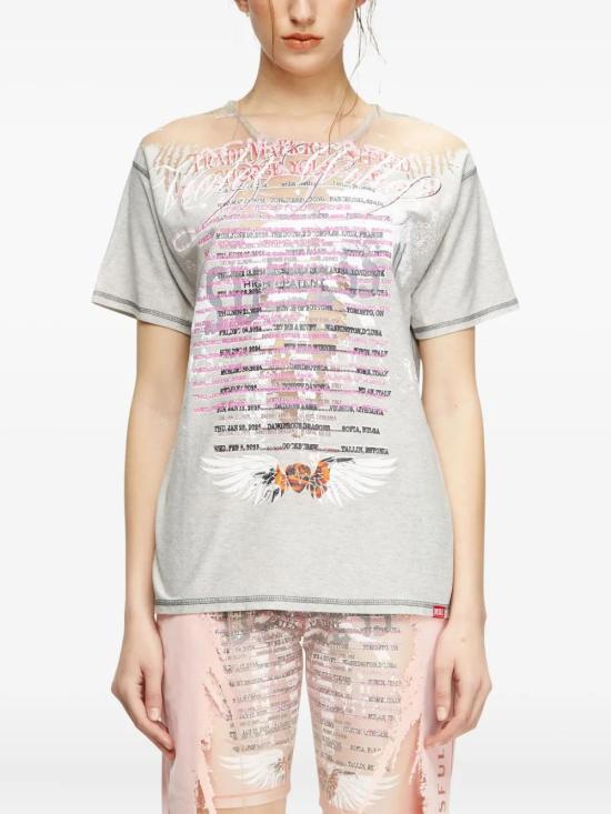  디젤 반팔 티셔츠 A197310JLBR grey - DIESEL