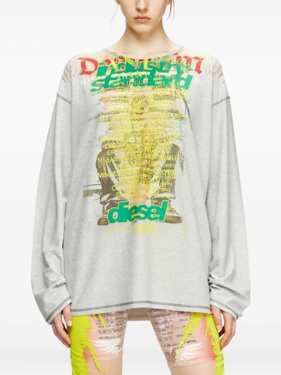  디젤 긴팔 티셔츠 A197330JLBR - DIESEL