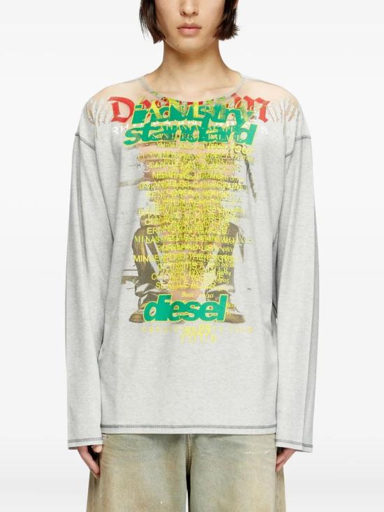  디젤 긴팔 티셔츠 A197330JLBR - DIESEL