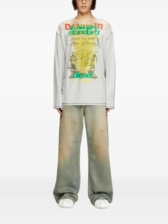  디젤 긴팔 티셔츠 A197330JLBR - DIESEL