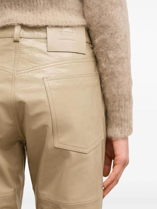  아미 스트레이트 팬츠 E25FTR514LH0045 sand beige - AMI