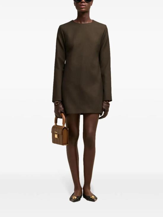  아미 미디 원피스 H24FDR011WV0026 coffee - AMI