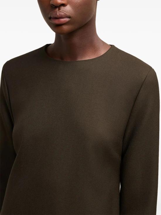  아미 미디 원피스 H24FDR011WV0026 coffee - AMI