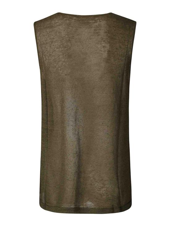  파로쉬 민소매 티셔츠 D540887BABYLON007 Dark Green - PAROSH