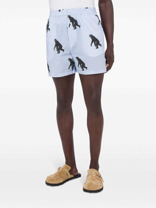  모스키노 숏팬츠 0258A03441303 Blue - MOSCHINO