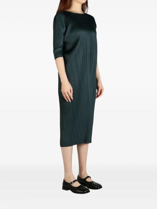 25SS 플리츠플리즈 미디 원피스 PP56JH434 62 GREEN - PLEATS PLEASE