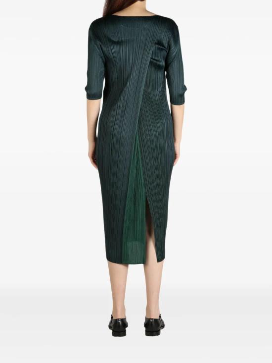 25SS 플리츠플리즈 미디 원피스 PP56JH434 62 GREEN - PLEATS PLEASE