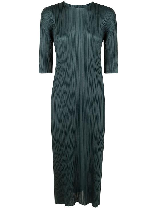 25SS 플리츠플리즈 미디 원피스 PP56JH434 62 GREEN - PLEATS PLEASE
