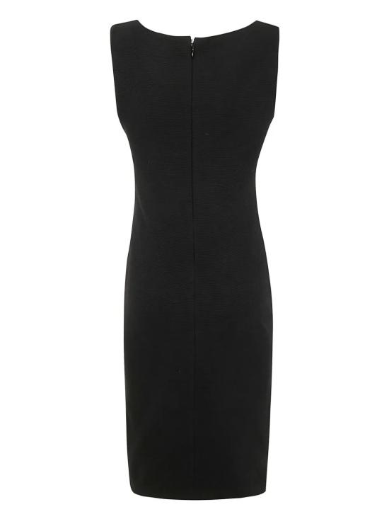 25SS 엠포리오 아르마니 미디 원피스 EW000636AF12364 UC001 BLACK - EMPORIO ARMANI