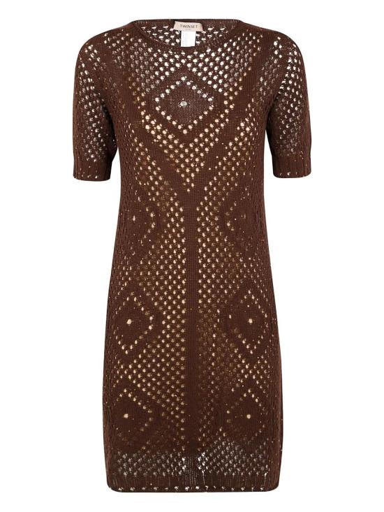 25SS TWIMSET 숏 원피스 251TT3302 BROWN - TWINSET