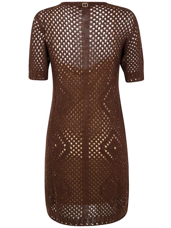 25SS TWIMSET 숏 원피스 251TT3302 BROWN - TWINSET