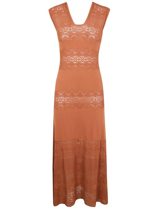25SS TWIMSET 롱 원피스 251TT3210 BROWN