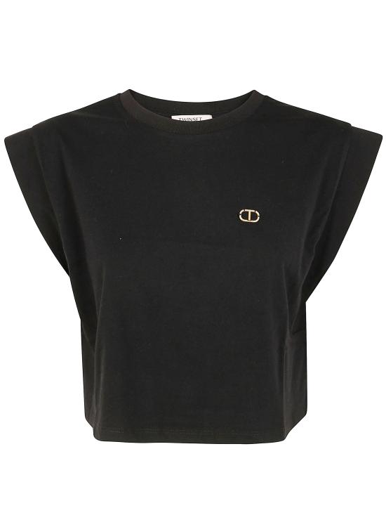 25SS 트윈셋 반팔 티셔츠 251TT2043 00006 BLACK