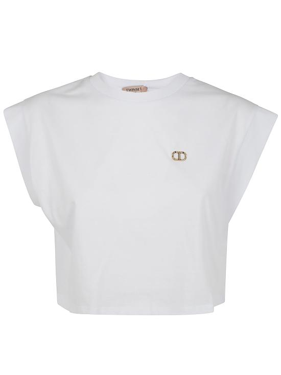 25SS 트윈셋 반팔 티셔츠 251TT2043 00001 WHITE