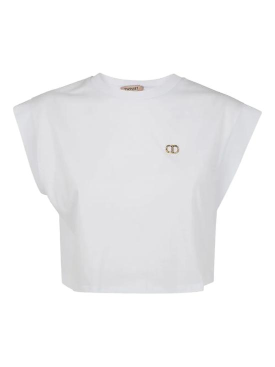 25SS 트윈셋 반팔 티셔츠 251TT2043 00001 WHITE - TWINSET