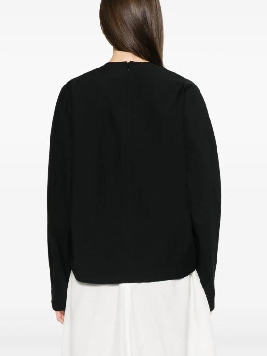 25SS 토템 긴팔 티셔츠 252WRT0431FB0374 BLACK 001 - TOTEME