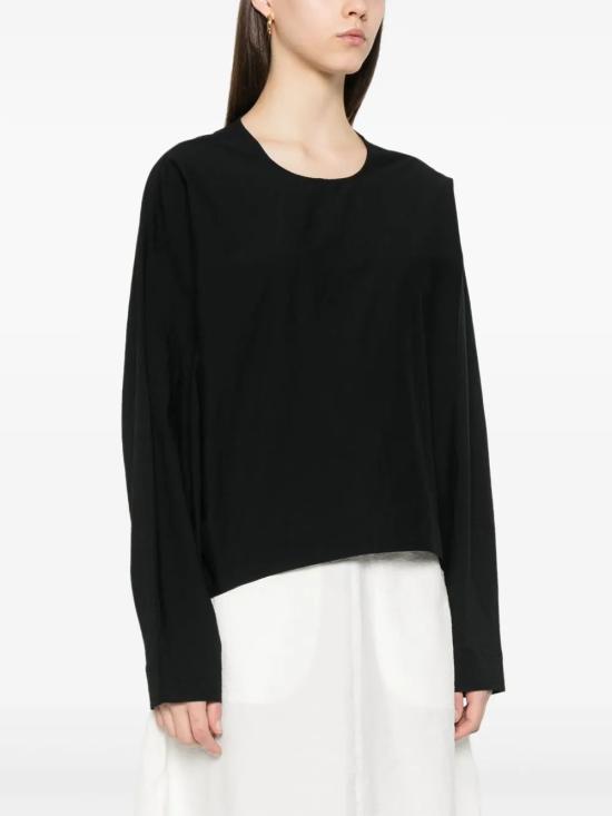 25SS 토템 긴팔 티셔츠 252WRT0431FB0374 BLACK 001 - TOTEME