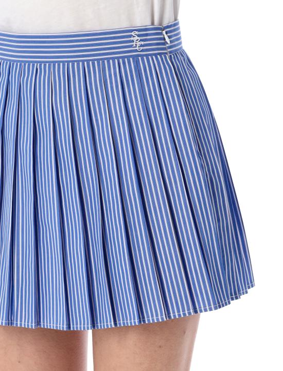 25SS 스포티앤리치 숏 스커트 25PSK018612302ST02 3896 BLUE STRIPES - SPORTY & RICH
