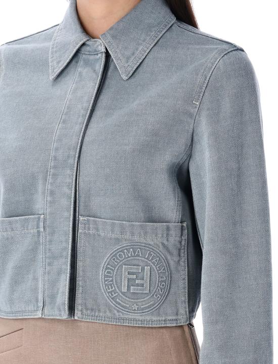 25SS 펜디 자켓 FLF811ASMB F1RX3 LIGHT BLUE - FENDI