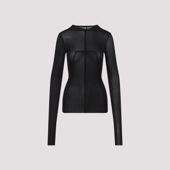 25SS 릭 오웬스 긴팔 티셔츠 RO01E7265BZ BLACK - RICK OWENS