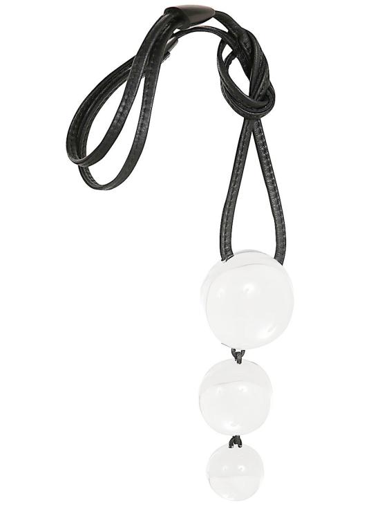  머니스 목걸이/팬던트 8277GC LEATHER WHITE - MONIES