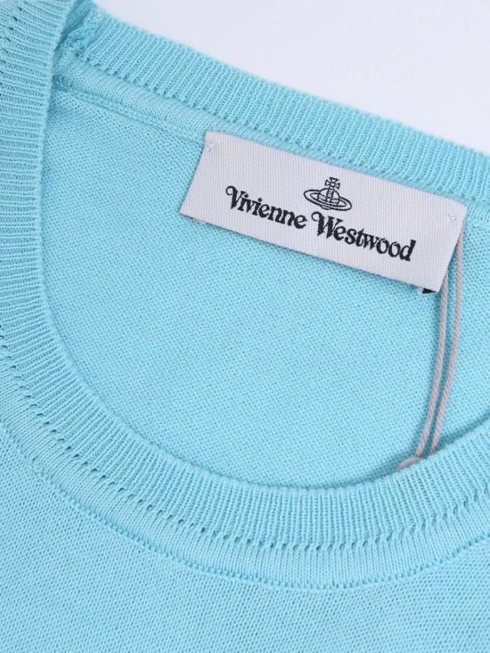  비비안웨스트우드 스웨터 비비안 웨스트우드 비아 탑 아쿠아 - VIVIENNE WESTWOOD