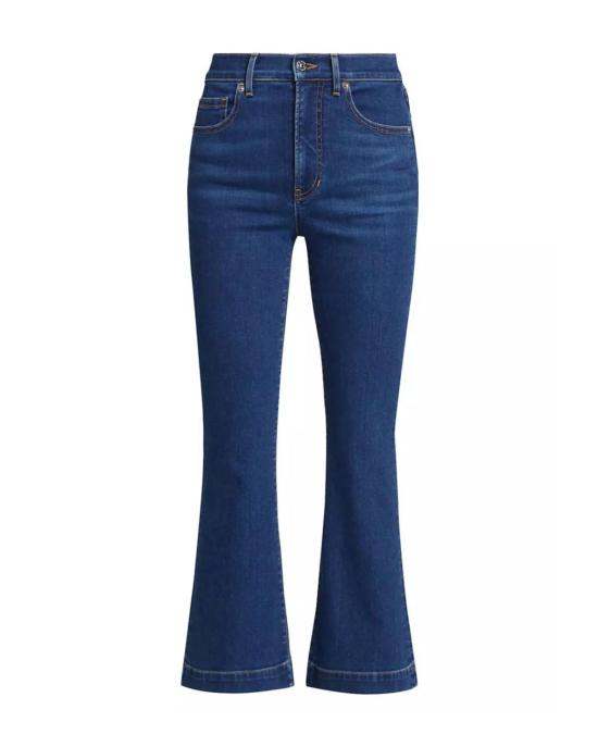  베로니카비어드 데님 팬츠 베로니카 비어드 카슨 앵클 플레어 브라이트 블루