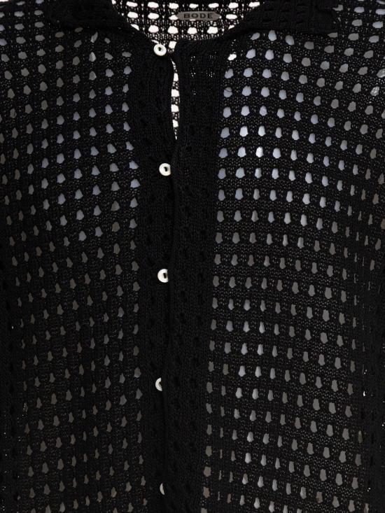 25SS 보디 긴팔 셔츠 MRS25KT054BLACK Black - BODE