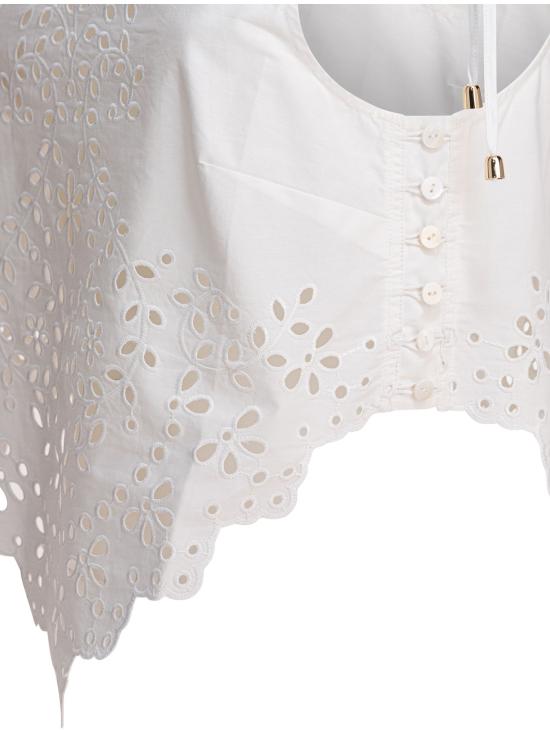 25SS 셀프 포트레이트 민소매 티셔츠 SS25 138T WWHITE White - SELF PORTRAIT