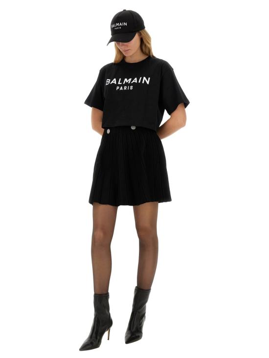 25SS 발망 반팔 티셔츠 BF1EE020BB02 EAB BLACK - BALMAIN