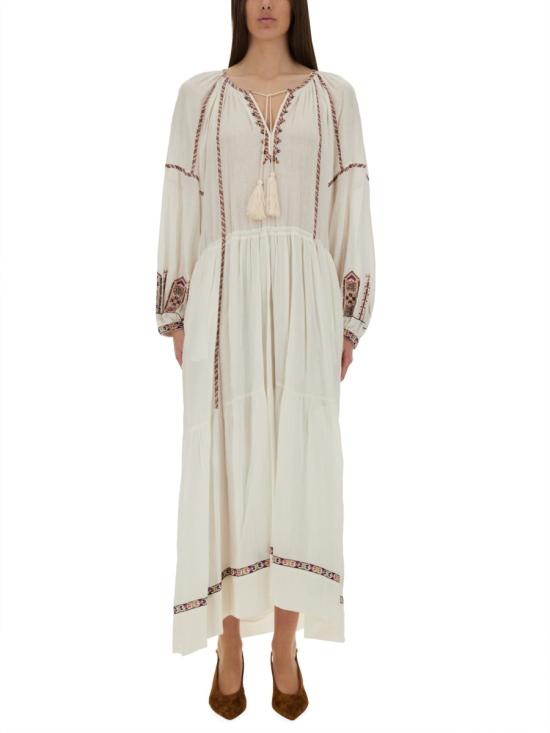 25SS 이자벨마랑에뚜왈 미디 원피스 RO0673FA C1J11EECOE WHITE