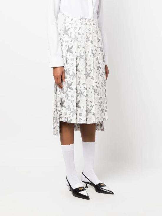  톰브라운 미디 스커트 FGC400AF0617 white - THOM BROWNE