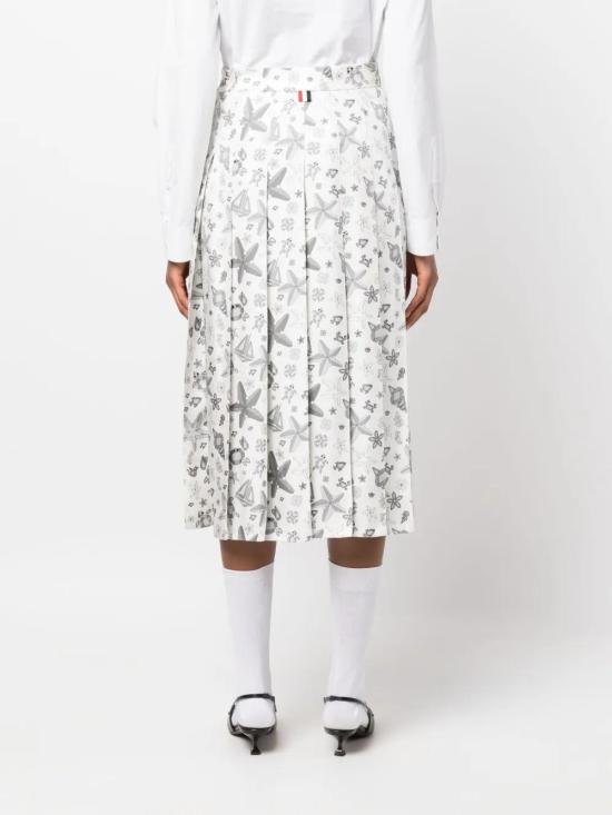  톰브라운 미디 스커트 FGC400AF0617 white - THOM BROWNE