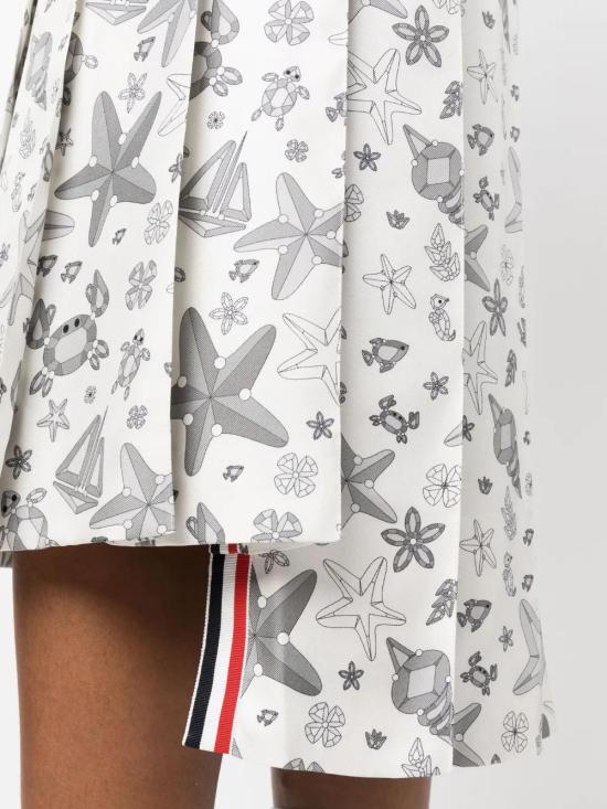  톰브라운 미디 스커트 FGC400AF0617 white - THOM BROWNE