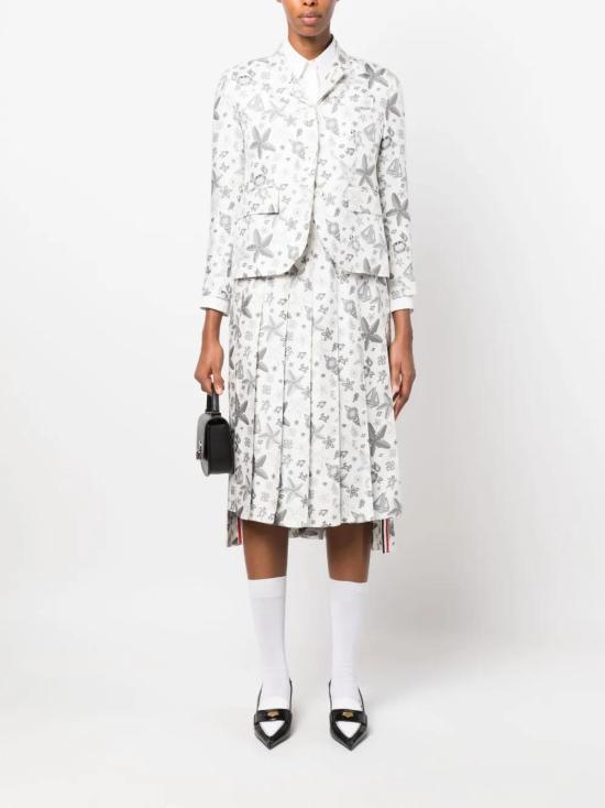  톰브라운 미디 스커트 FGC400AF0617 white - THOM BROWNE