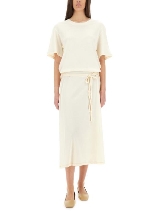 25SS 르메르 미디 원피스 DR1045 LJ1016WH048 IVORY - LEMAIRE