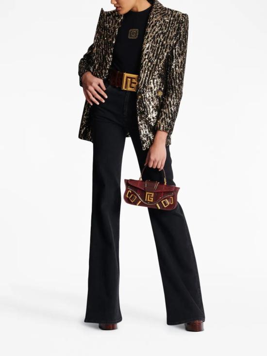  발망 반팔 티셔츠 BF1EF055BC49 black - BALMAIN