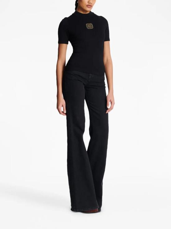  발망 반팔 티셔츠 BF1EF055BC49 black - BALMAIN