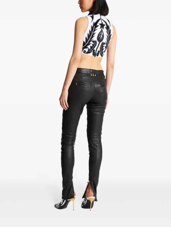  발망 스트레이트 팬츠 CF1QE030LD02 black - BALMAIN