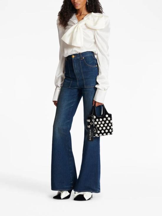  발망 블라우스 BF0IL045SC89 white - BALMAIN