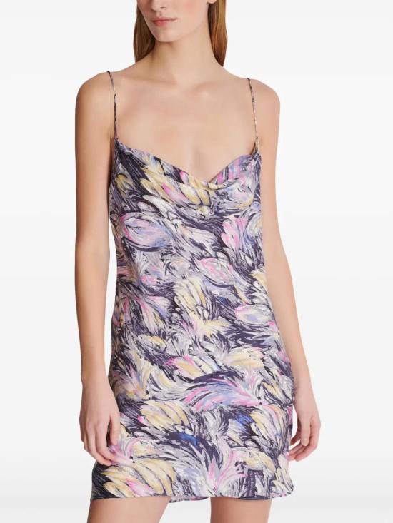  발망 숏 원피스 DF1R2222VF44 dark purple - BALMAIN