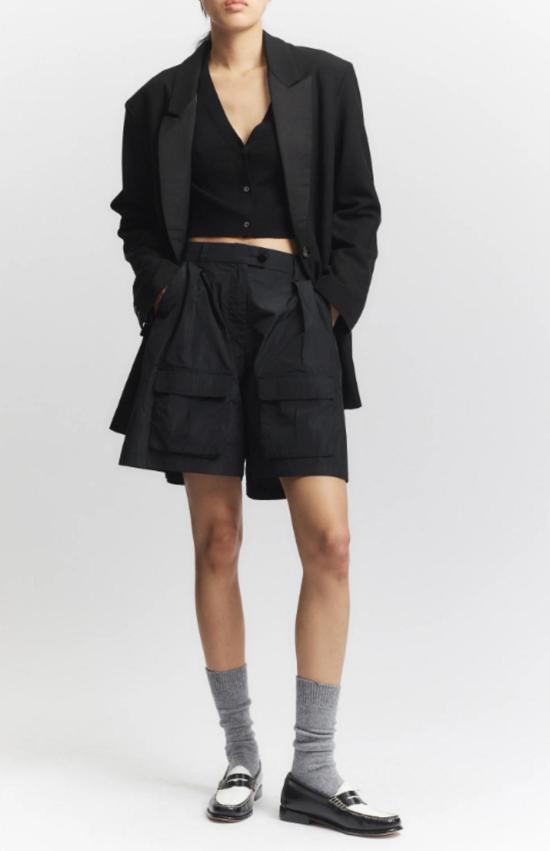  세인트 아트 숏팬츠 밴스 카고 숏 블랙 - SAINT ART