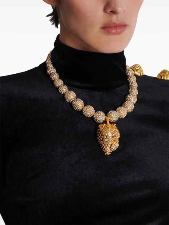  발망 목걸이/팬던트 DN0XA375MBRYIAB gold - BALMAIN