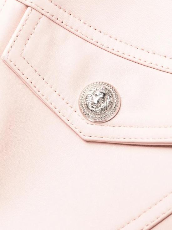  발망 숏 원피스 AF0R3165LB24 pink - BALMAIN